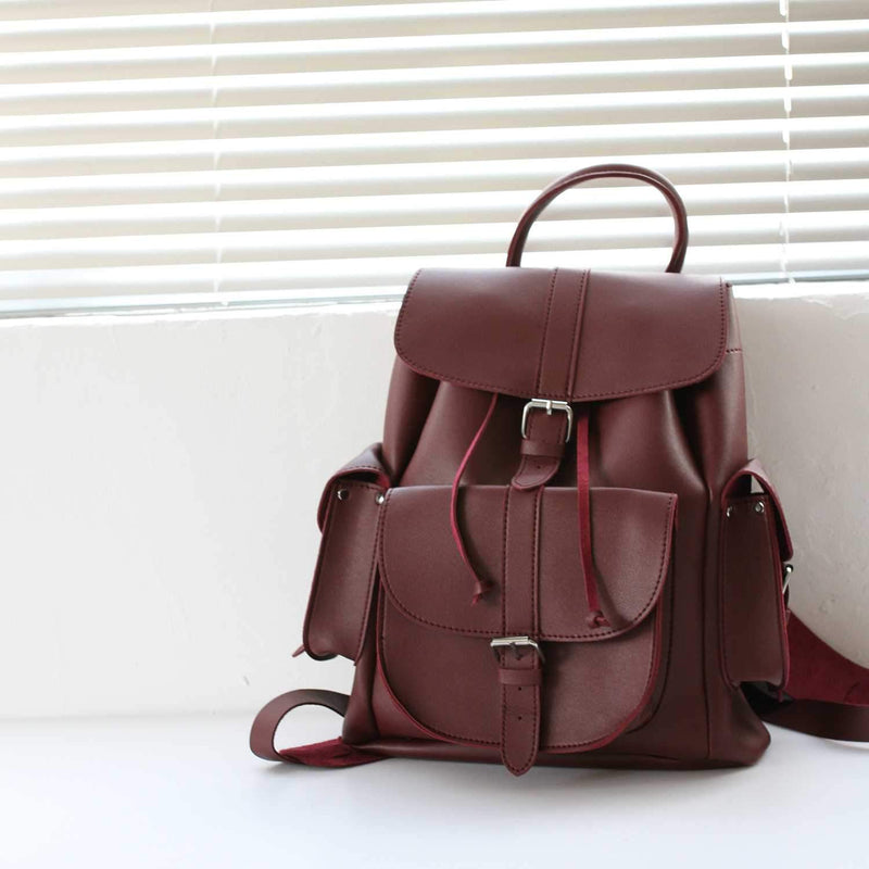 Cute Faux Leather Backpack College School Bags