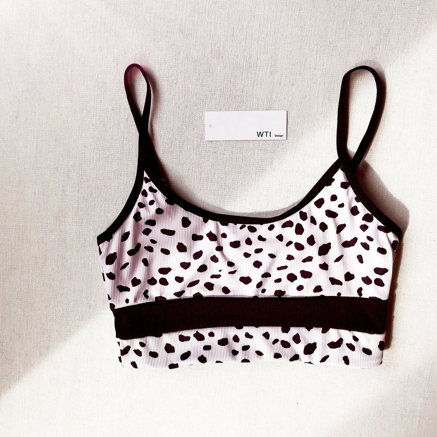 Color Block Ribbed High Waist Crop Bikini Swimsuit TL20