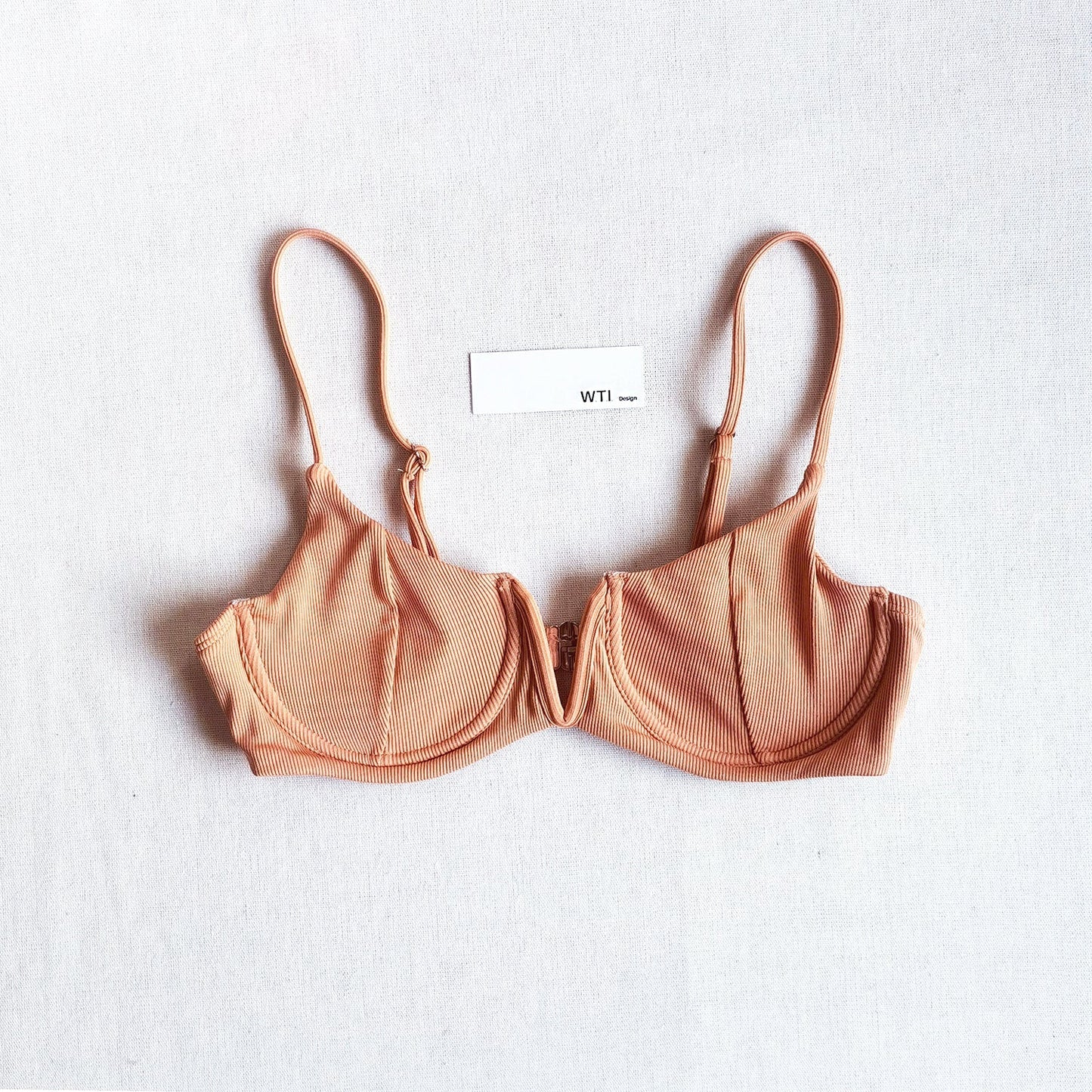 Ribbed Block Underwear Bralette Bikini Swimsuit