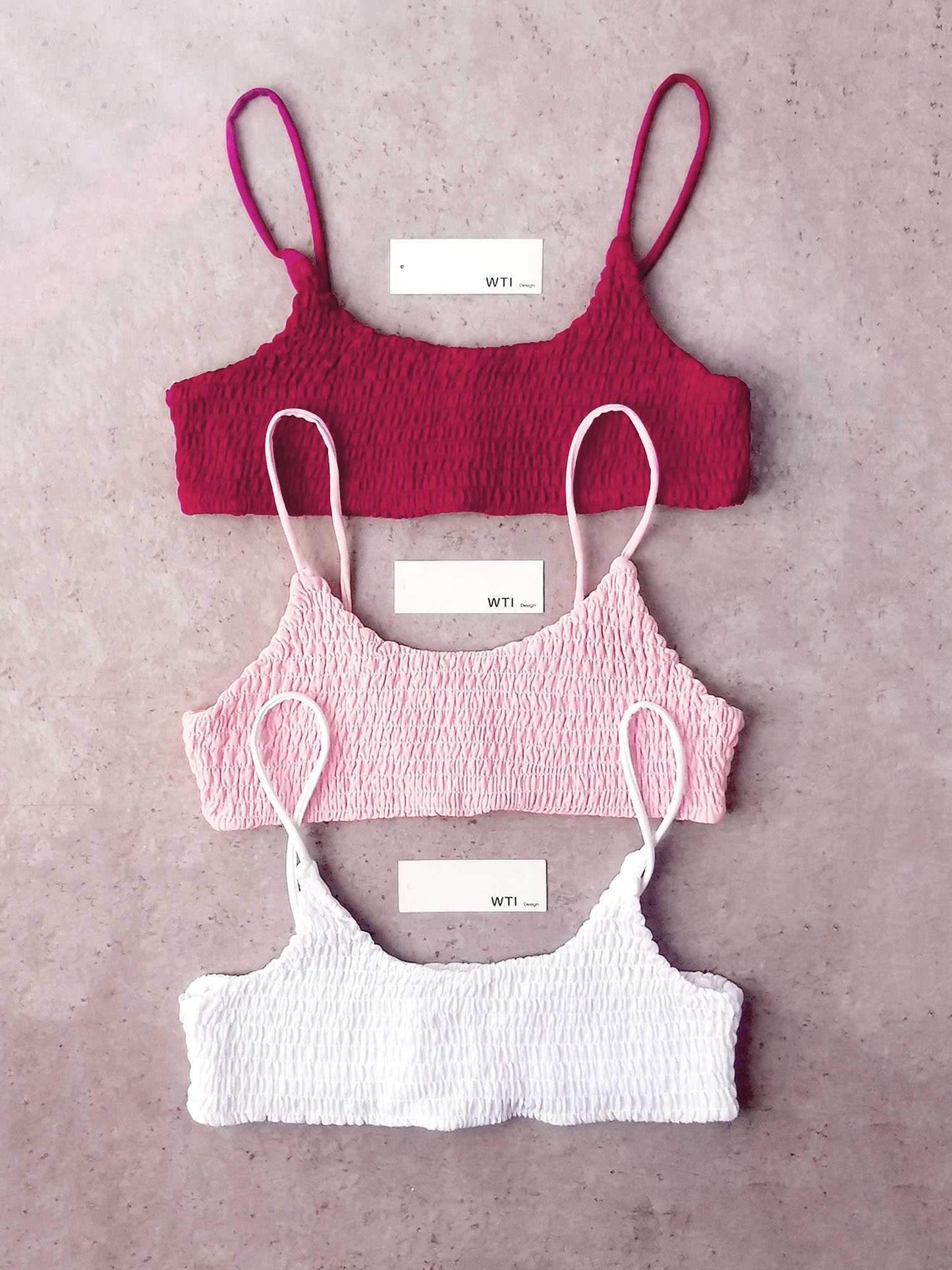 Cute Scrunch Spaghetti Bikini Set - worthtryit.com