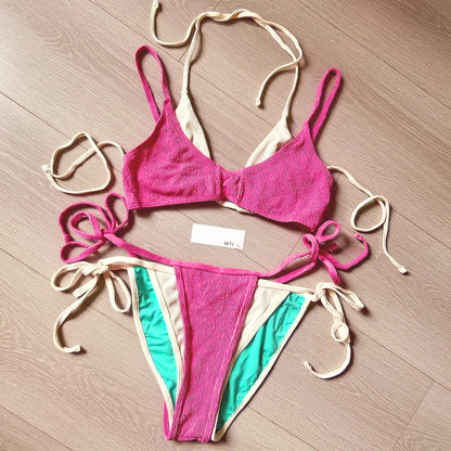 Double Layer Corp Top Bikini Swimsuit