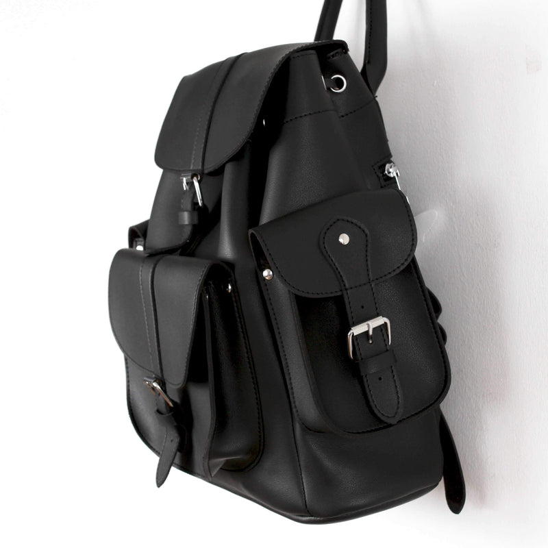 Cute Faux Leather Backpack College School Bags