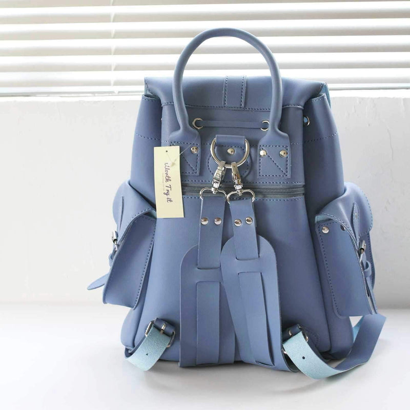 Cute Faux Leather Backpack College School Bags
