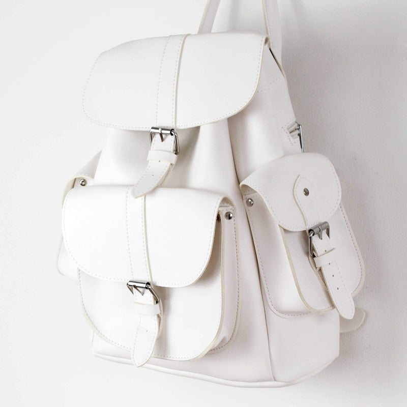 Cute Faux Leather Backpack College School Bags