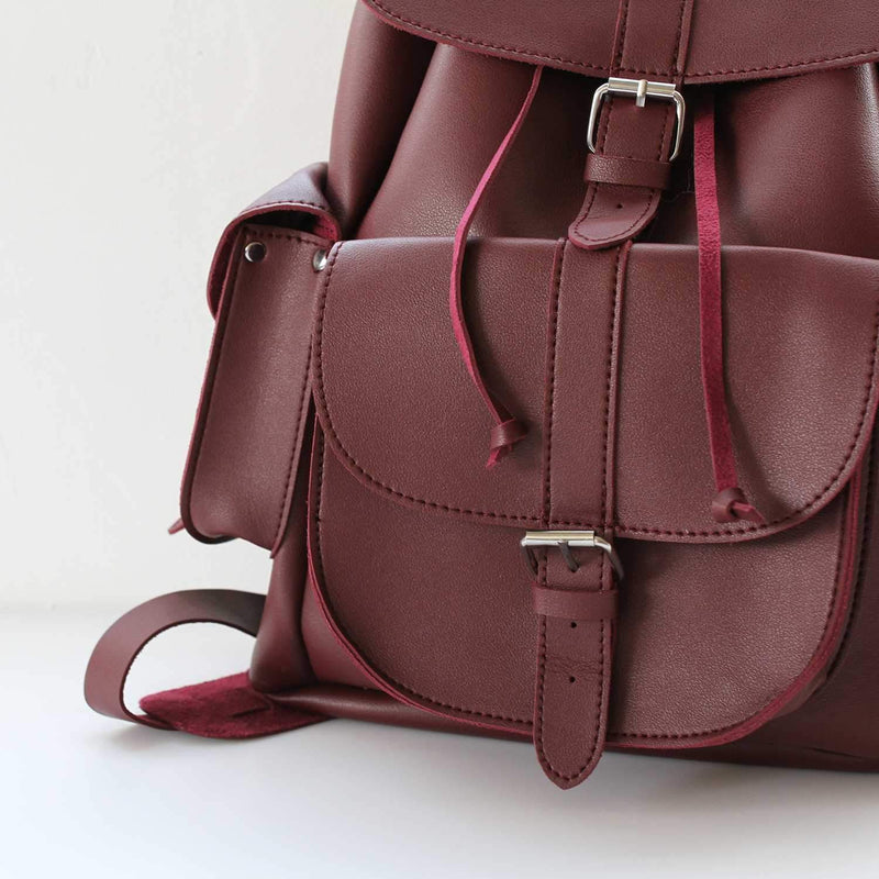 Cute Faux Leather Backpack College School Bags