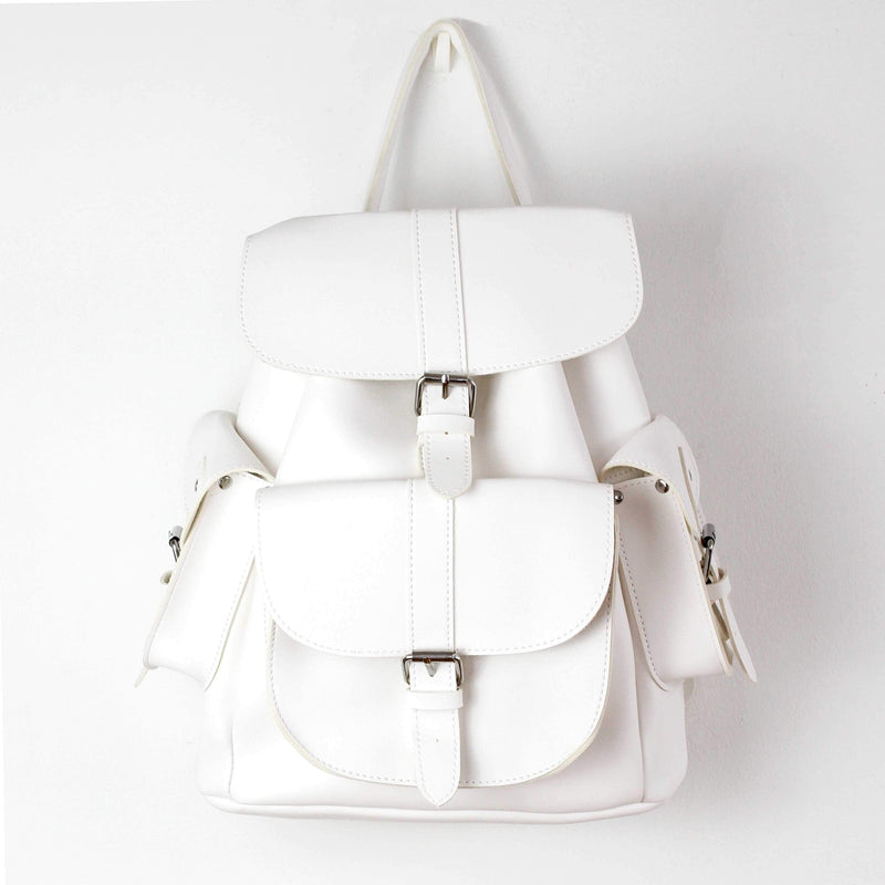 Cute Faux Leather Backpack College School Bags