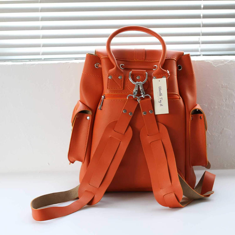 Cute Faux Leather Backpack College School Bags