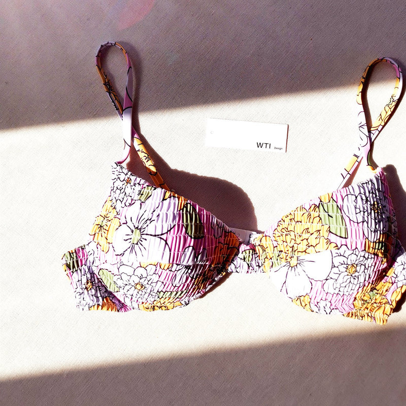Floral Scrunched Underwire Bikini