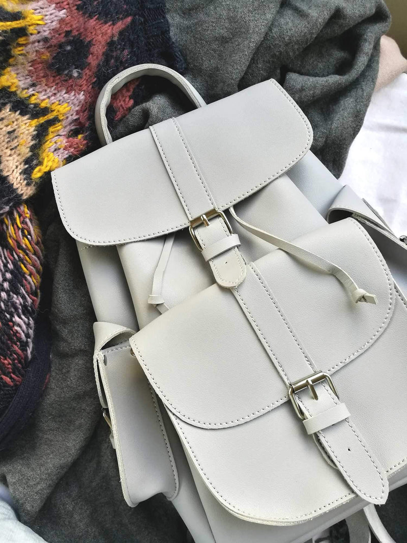 Cute Faux Leather Backpack College School Bags