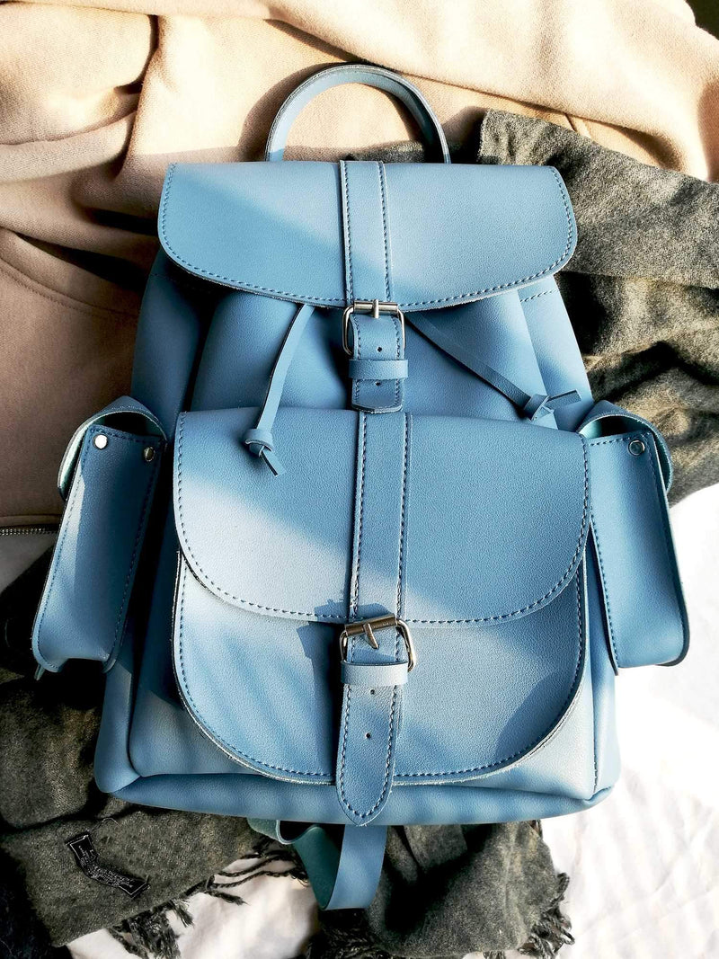 Cute Faux Leather Backpack College School Bags