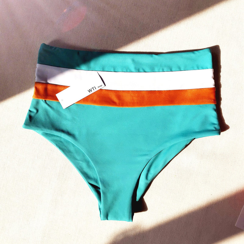 Tropical Floral Brazilian Bikini Swimwear  Color Block Bathing suit USA -  Worthtry – W.T.I. Design
