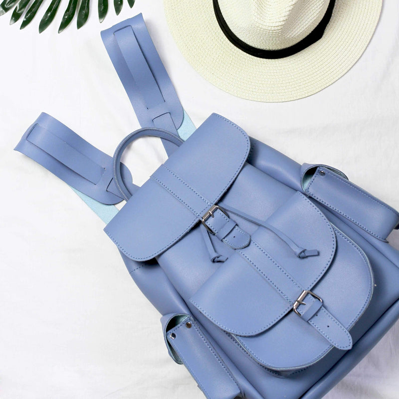 Cute Faux Leather Backpack College School Bags