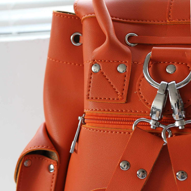Cute Faux Leather Backpack College School Bags