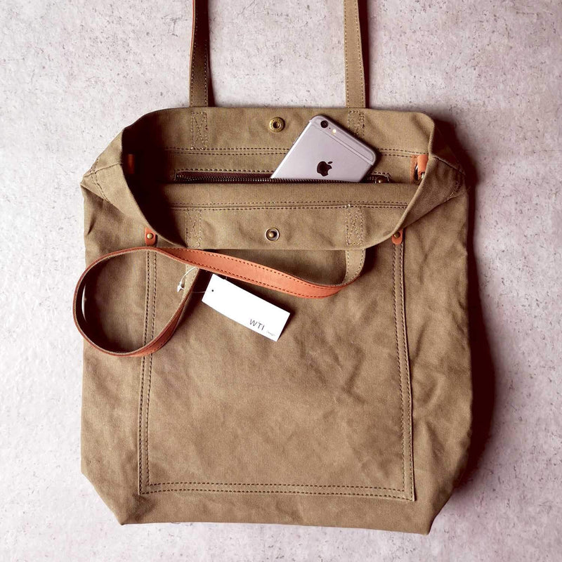 Canvas Transport Tote Bag (L) - worthtryit.com