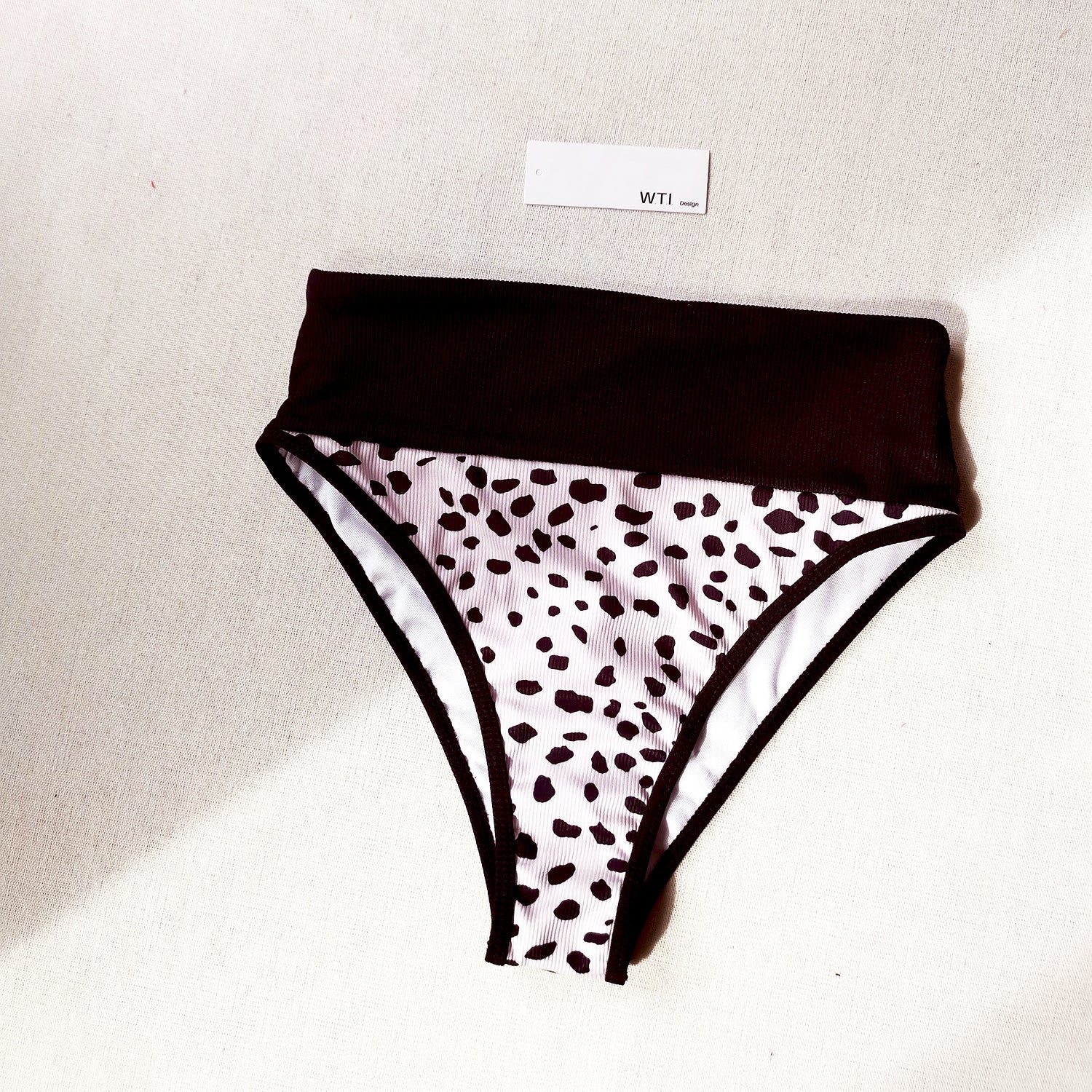 Color Block Ribbed High Waist Crop Bikini Swimsuit TL20 – W.T.I. Design