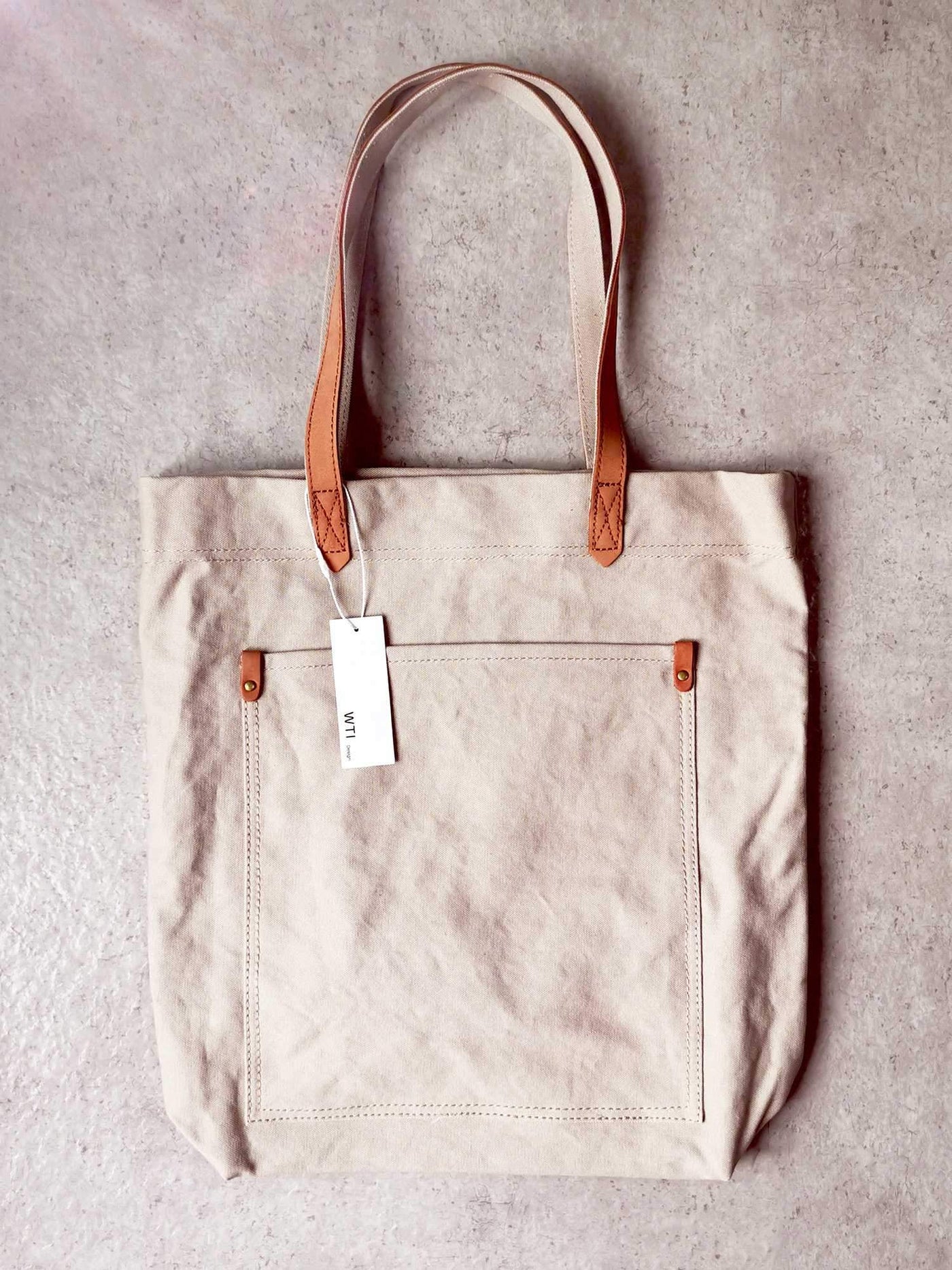 Canvas Transport Tote Bag L W.T.I. Design