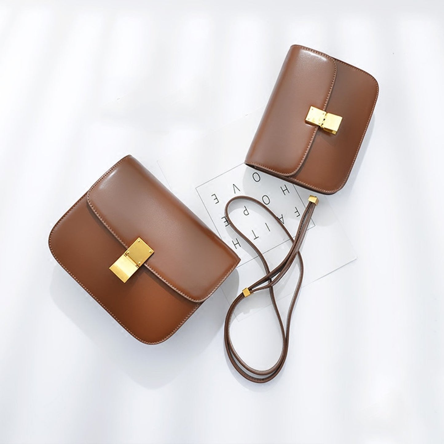 Cute Leather Box bag