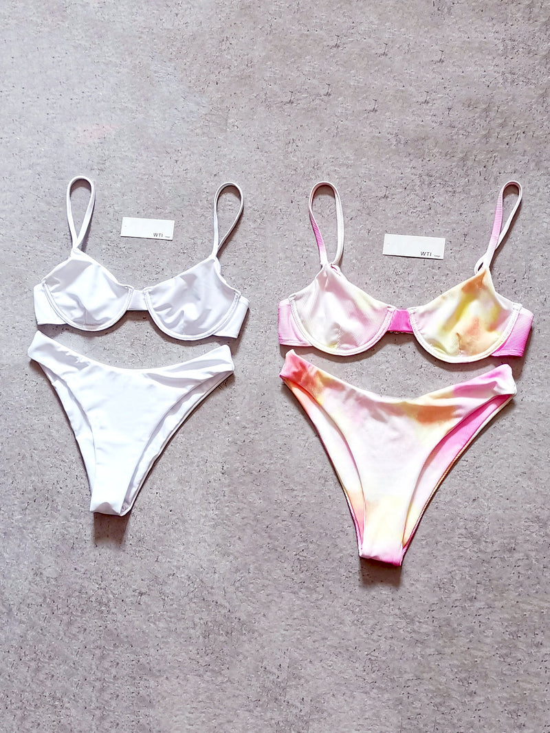 Classic Ribbed Underwire Bikini Swimsuit HC20
