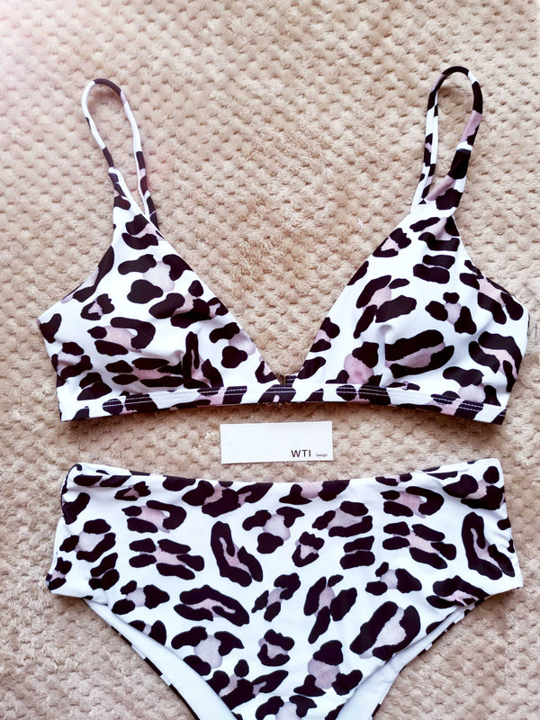 Animal Print High Waist Bikini Set - worthtryit.com