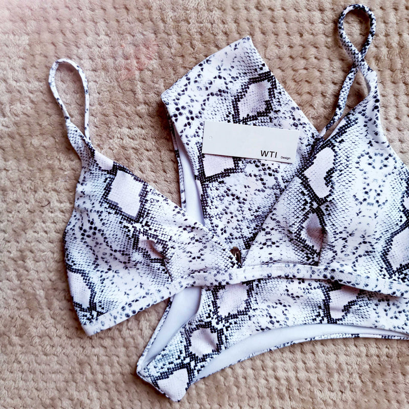 Animal Print High Waist Bikini Set - worthtryit.com