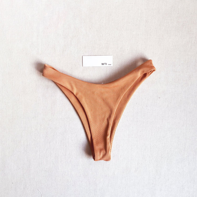 Ribbed Block Underwear Bralette Bikini Swimsuit