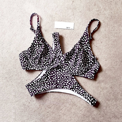 Cute Spot High Rise Underwire Bikini Swimwear