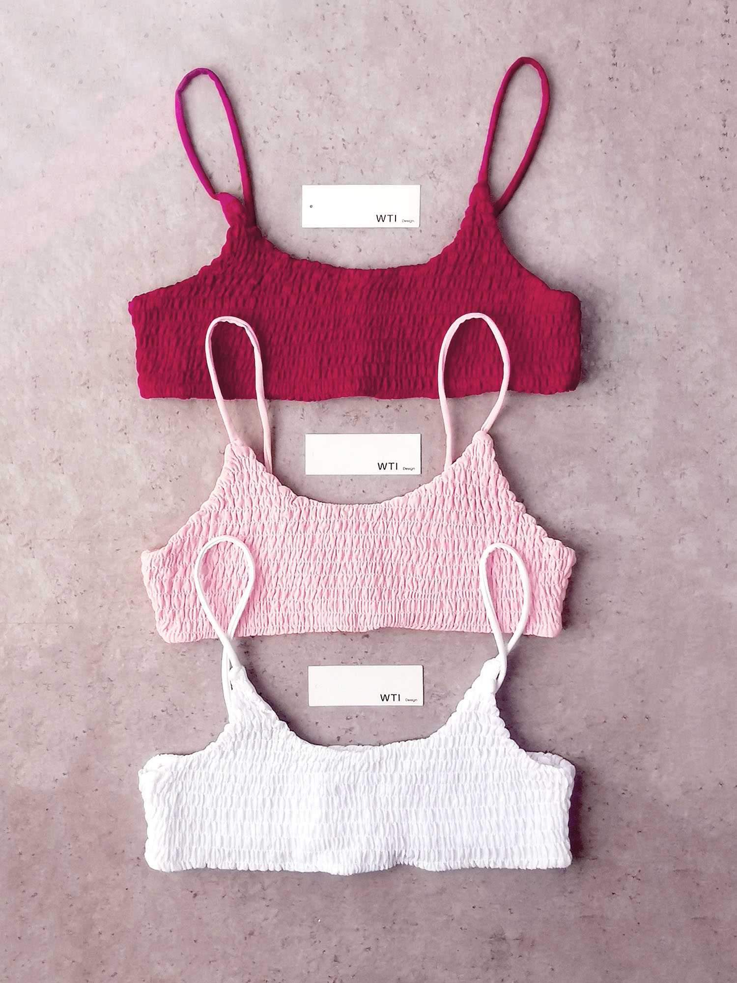 Cute Scrunch Spaghetti Bikini Set - worthtryit.com