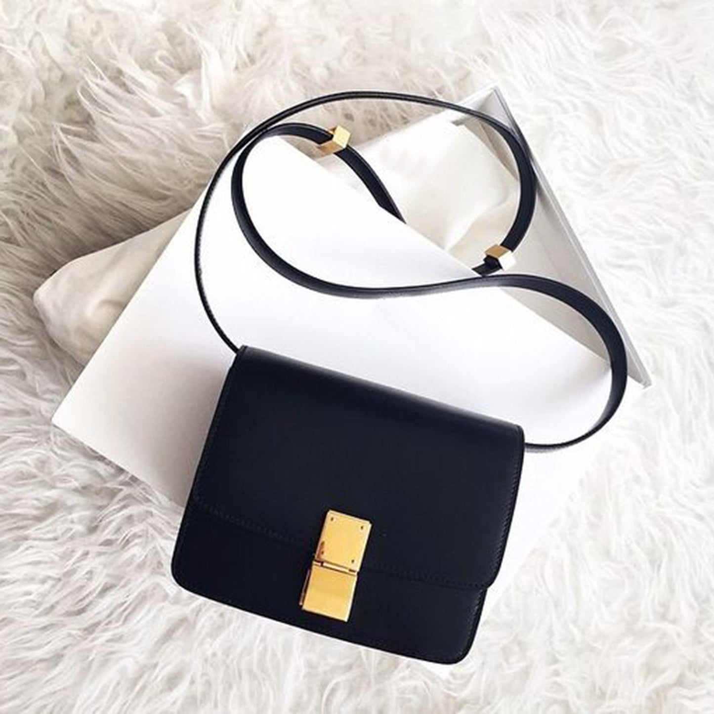 Cute Leather Box bag