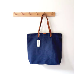 Canvas Bag with Leather Handles Transport Oversized Tote Bags