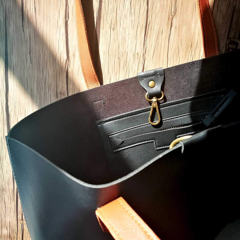 Oversized Leather Womens Tote Bag